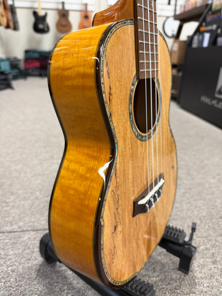 OHANA TK-450SMP Solid Spalted Maple Tenor Ukulele