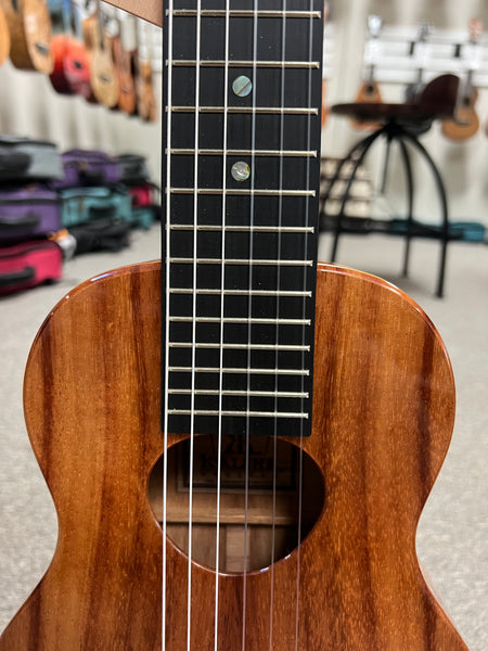 KoAloha KTM-D6 Solid Koa 6 String Tenor Guitarlele/Guilele w/Case #1 - Made In Hawaii