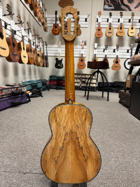 OHANA TK-450SMP Solid Spalted Maple Tenor Ukulele