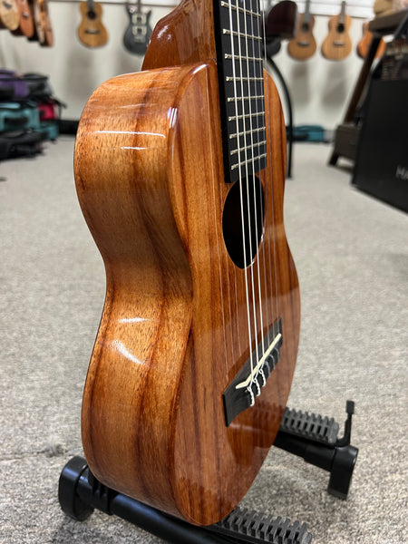 KoAloha KTM-D6 Solid Koa 6 String Tenor Guitarlele/Guilele w/Case #1 - Made In Hawaii