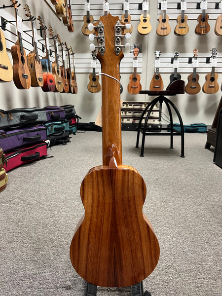 KoAloha KTM-D6 Solid Koa 6 String Tenor Guitarlele/Guilele w/Case #1 - Made In Hawaii