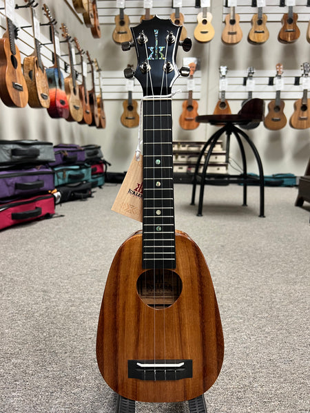 KoAloha KSM-01 Solid Koa Soprano Pineapple Ukulele - Made in Hawaii