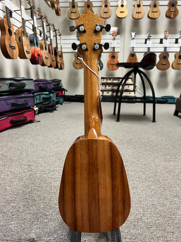 KoAloha KSM-01 Solid Koa Pineapple Soprano Ukulele - Made in Hawaii