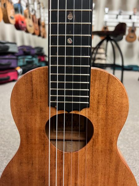 KoAloha KTM-10D6 Solid Koa 6 String Pikake Tenor Guitarlele/Guilele w/Case #2 - Made in Hawaii