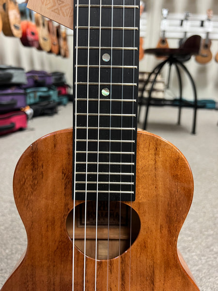 KoAloha KTM-D6 Solid Koa 6 String Tenor Guitarlele/Guilele w/Case #3 - Made In Hawaii