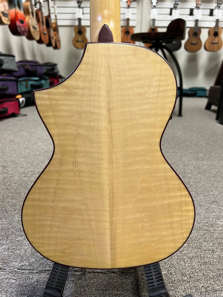 KALA KA-ASFM-T-CE Solid Flamed Maple Tenor Electric Ukulele w/Case