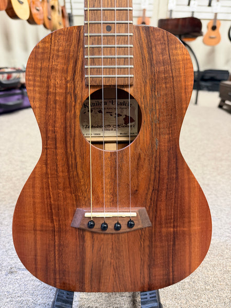 Kanile'a OHA-T Solid Koa/Mahogany Electric Tenor Ukulele w/Case - Pre Loved - Made in Hawaii