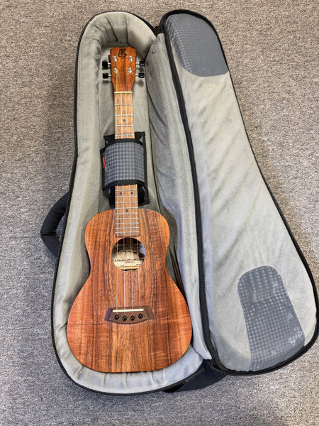 Kanile'a OHA-T Solid Koa/Mahogany Electric Tenor Ukulele w/Case - Pre Loved - Made in Hawaii