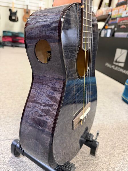Oli L2-BMG-BK Solid Mango Baritone Ukulele w/Case - Black