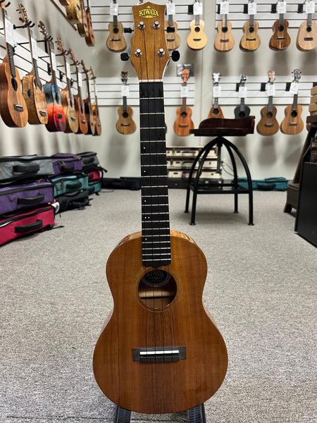Kiwaya KPT-1K Solid Koa Electric Tenor Ukulelew/Case - Pre Loved