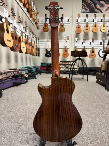 Maestro by Hozen Solid Spruce/Rosewood Custom Tenor Ukulele w/Case #2 - Island Series