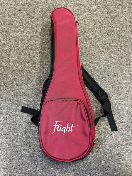 Flight Songbird Purple Electric Slimline Tenor Ukulele w/Case - Solid Flamed Maple/Solid Mango