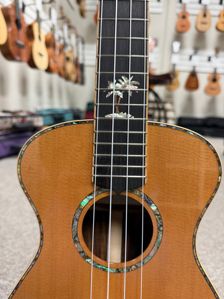 Maestro by Hozen Solid Spruce/Cocobolo Custom Tenor Ukulele w/Case - Island Series