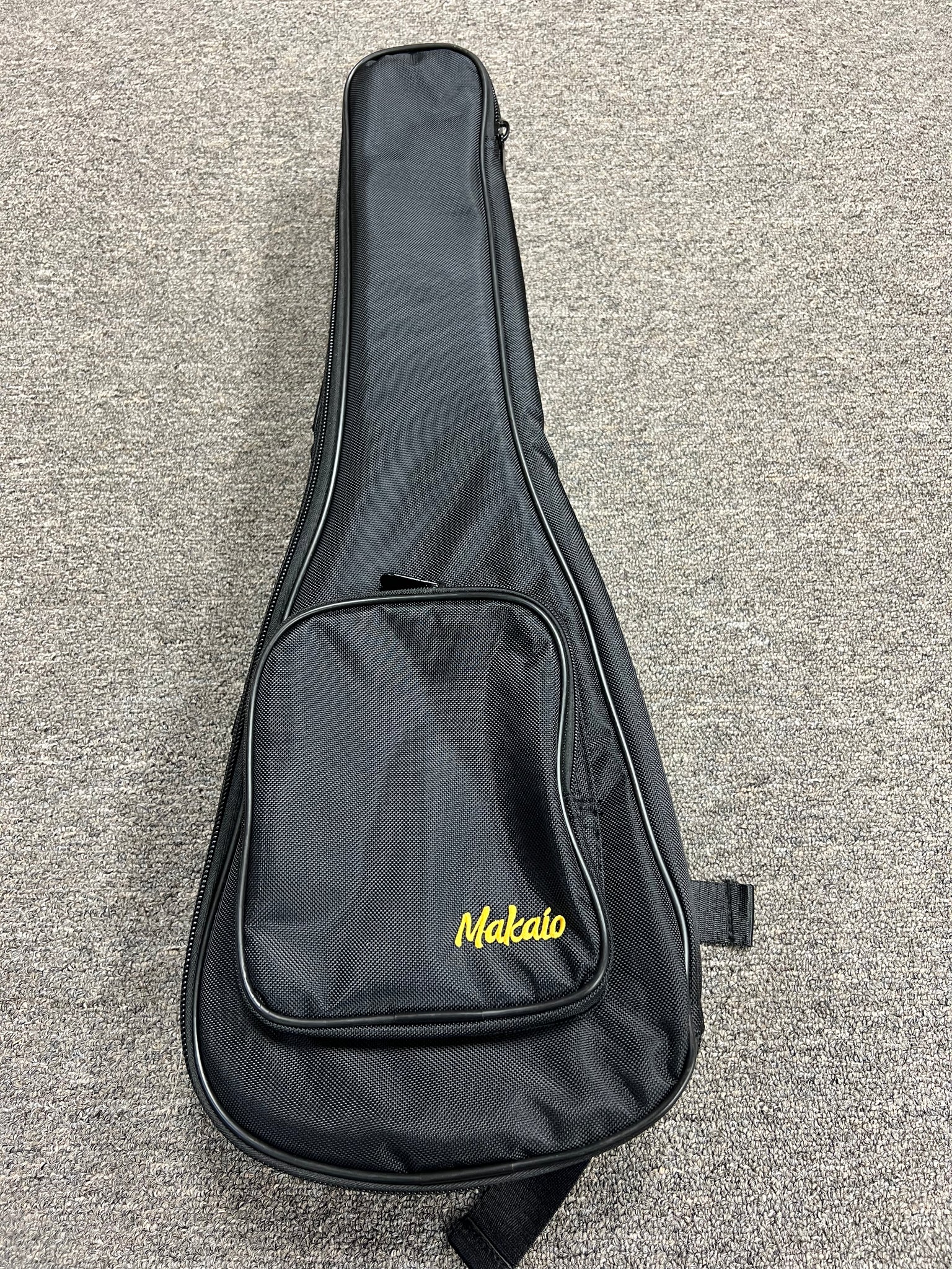 Makaio Concert Ukulele Gig Bag Black w/Shoulder Straps and Pocket - Aloha City Ukes