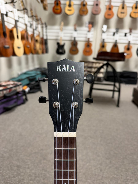 KALA KA-SDH-C Solid Salt and Pepper Doghair Mahogany Concert Ukulele w/Case