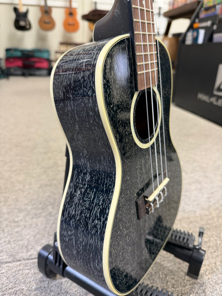 KALA KA-SDH-C Solid Salt and Pepper Doghair Mahogany Concert Ukulele w/Case