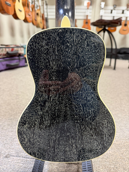KALA KA-SDH-C Solid Salt and Pepper Doghair Mahogany Concert Ukulele w/Case