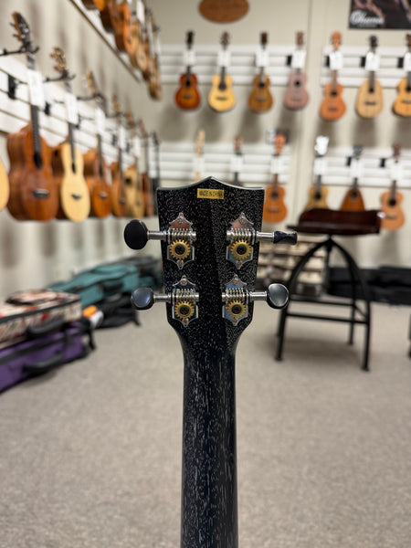 KALA KA-SDH-C Solid Salt and Pepper Doghair Mahogany Concert Ukulele w/Case