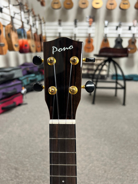 PONO MGCDP Solid Mango Pineapple Deluxe Concert Ukulele