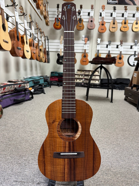Heritage Custom Solid Koa Electric Tenor Ukulele w/Case - Pre-Loved - Made in Hawaii