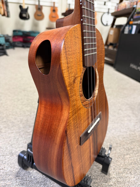 Heritage Custom Solid Koa Electric Tenor Ukulele w/Case - Pre-Loved - Made in Hawaii