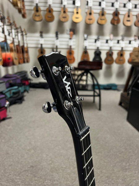 Risa UKE-LP432-MHTS Tenor Les Paul Style Solid Body Electric Ukulele w/Case - Mahogany Tobacco Sunburst