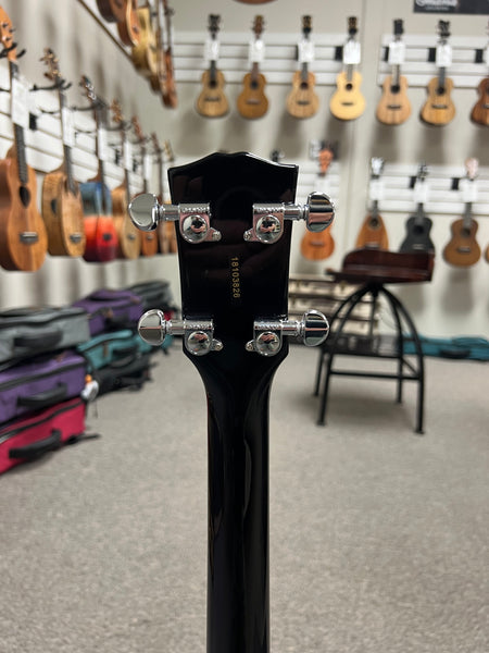 Risa UKE-LP432-MHTS Tenor Les Paul Style Solid Body Electric Ukulele w/Case - Mahogany Tobacco Sunburst