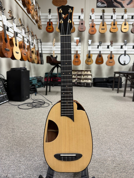 Rebel Solid Spruce/Mahogany Pineapple Tenor Ukulele w/Case - Limited Edition