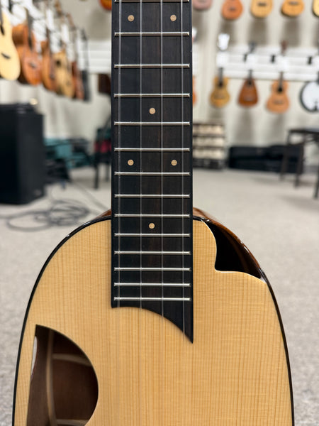 Rebel Solid Spruce/Mahogany Pineapple Tenor Ukulele w/Case - Limited Edition