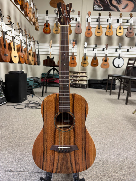Makaio MSMBXS-10 Large Body Steel String Spalted Mango Baritone Ukulele w/Case