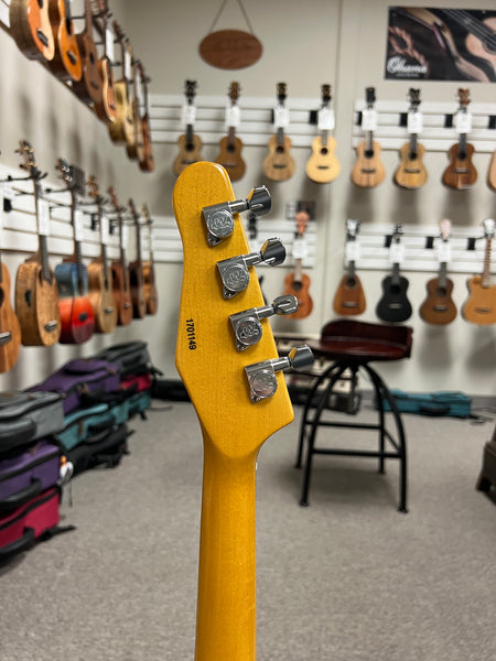 Eastwood Tele Large Body Black Tenor Steel String Ukulele w/Case - Pre-Loved