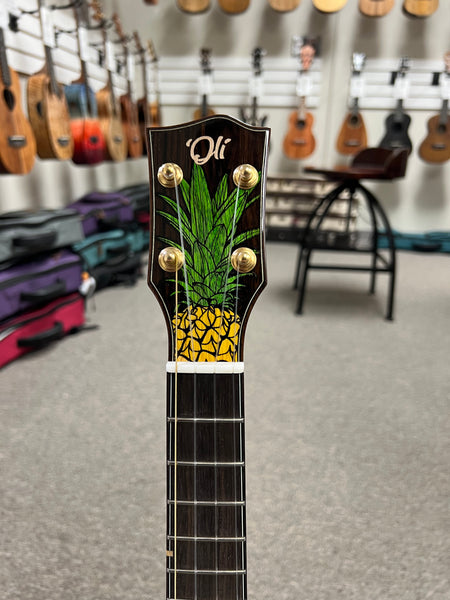 Oli L2-TPMG Solid Mango Pineapple Tenor Ukulele w/Case