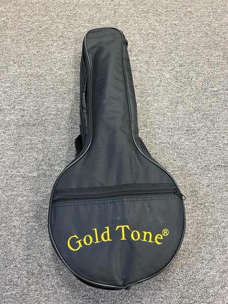 Gold Tone Little Gem Diamond Light Up Concert Banjolele Case