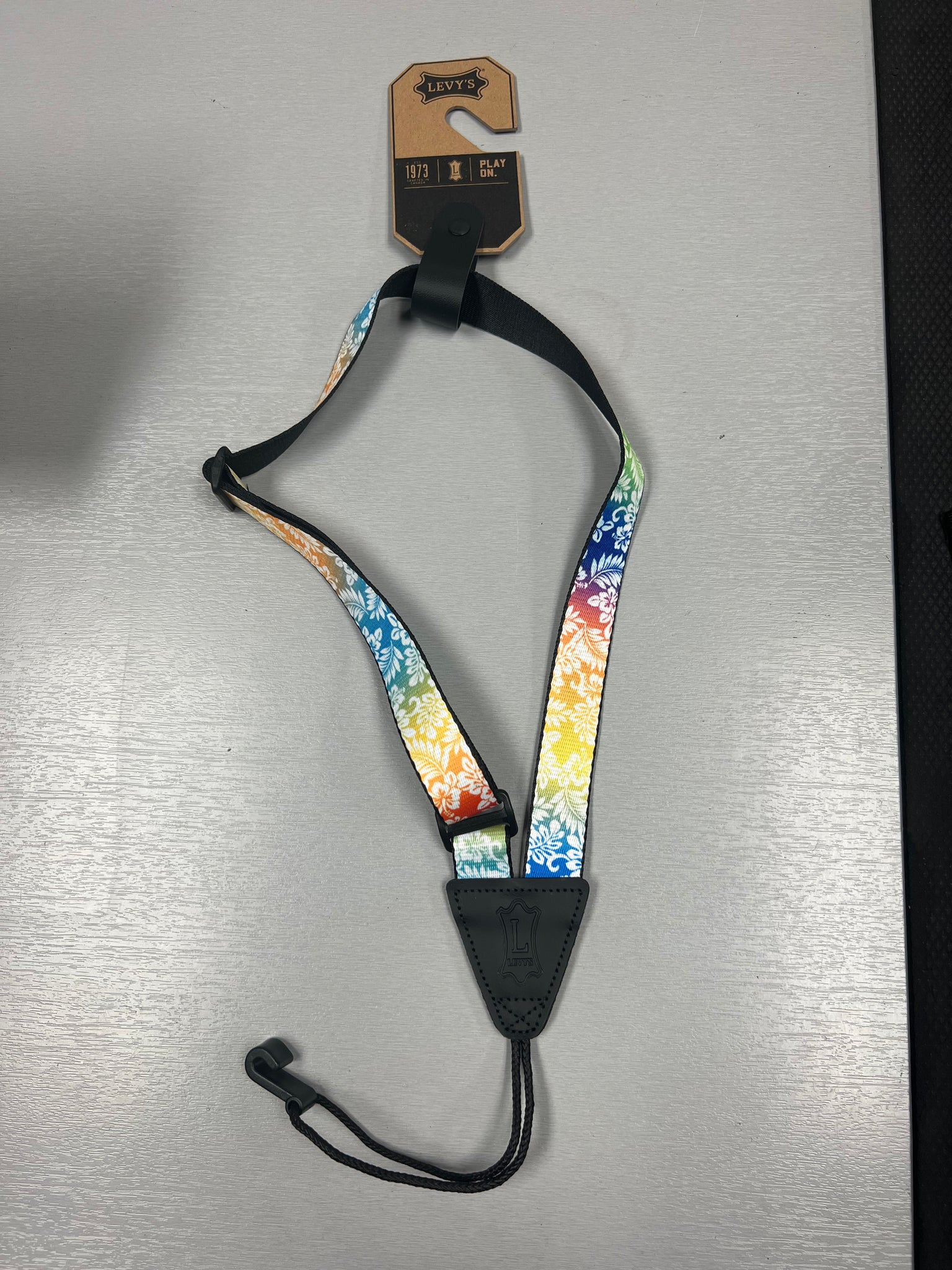 Levy's Ukulele Sling Strap 1"-  Hawaiian Design Fully Adjustable Ukulele Cradle Strap