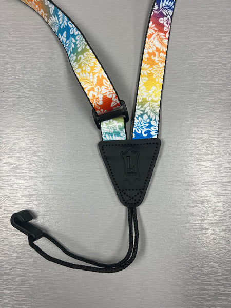 Levy's Ukulele Sling Strap 1"-  Hawaiian Design Fully Adjustable Ukulele Cradle Strap