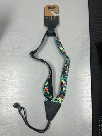 Levy's Ukulele Sling Strap 1"-  Floral Design Fully Adjustable Ukulele Cradle Strap