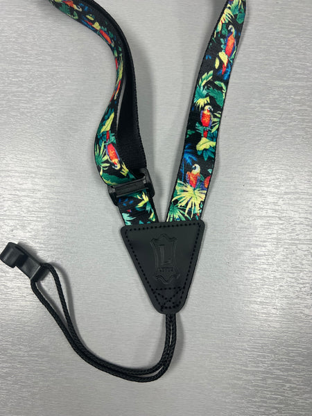 Levy's Ukulele Sling Strap 1"-  Floral Design Fully Adjustable Ukulele Cradle Strap
