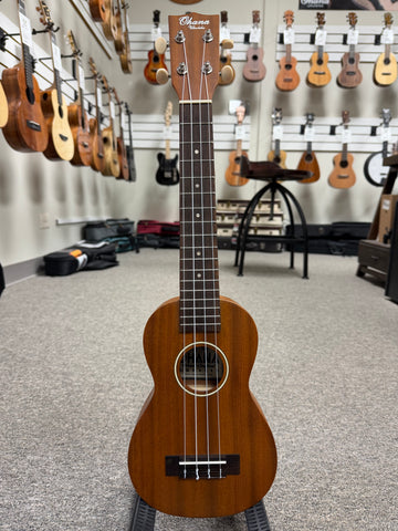 OHANA SK-30M Solid Mahogany Super Soprano Ukulele - Soprano Long Neck