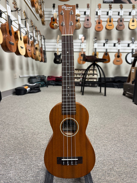 OHANA SK-30M Solid Mahogany Super Soprano Ukulele - Soprano Long Neck