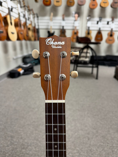 OHANA SK-30M Solid Mahogany Super Soprano Ukulele - Soprano Long Neck