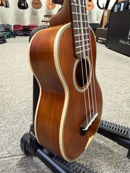 OHANA SK-390 Solid Koa Soprano Ukulele w/Case