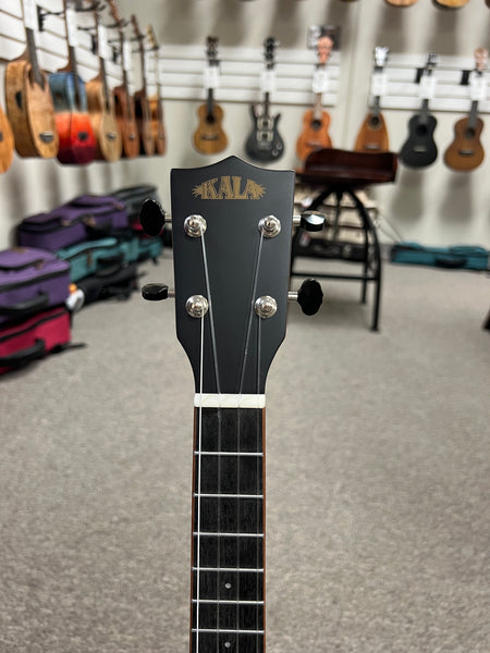 KALA KA-SB-EBY-T Solid Body Striped Ebony Tenor Ukulele w/Case