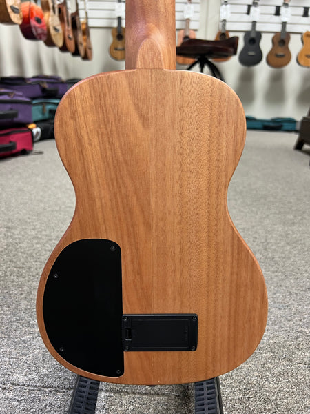 KALA KA-SB-EBY-T Solid Body Striped Ebony Tenor Ukulele w/Case