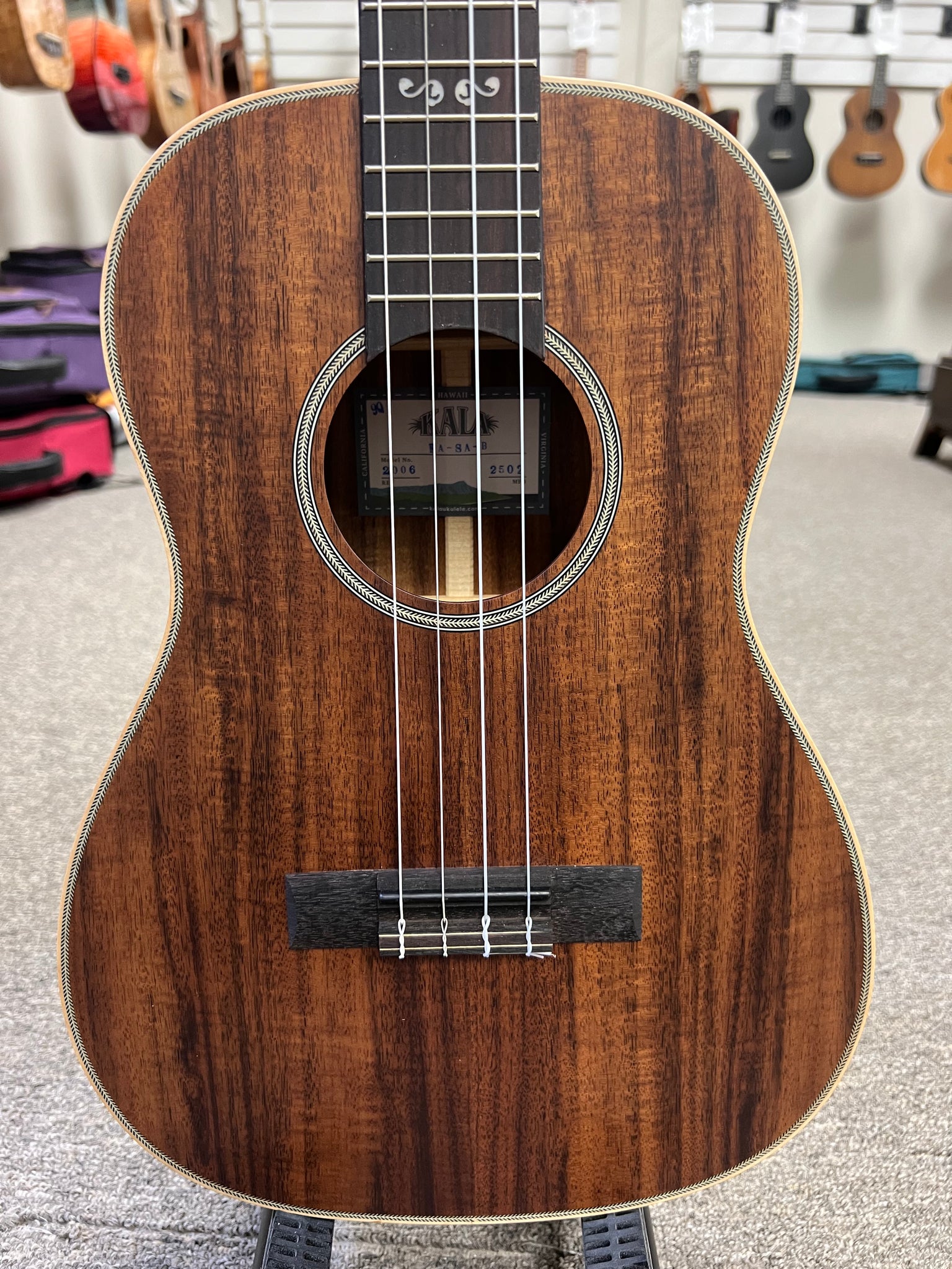 KALA KA-SA-B Solid Acacia Baritone Ukulele