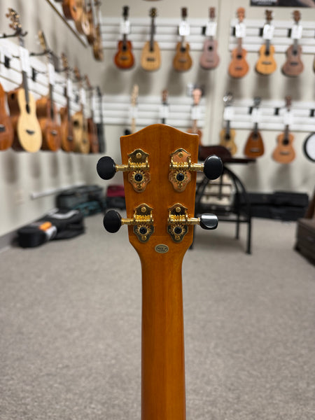 OHANA SK-250M Solid Cedar/Acacia Soprano Long Neck Ukulele - Super Soprano