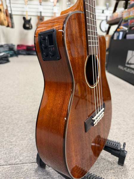 Ohana BK-35GCE Solid Mahogany Electric Baritone Ukulele - Cutaway