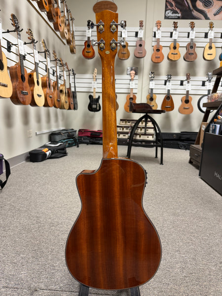 Ohana BK-35GCE Solid Mahogany Electric Baritone Ukulele - Cutaway