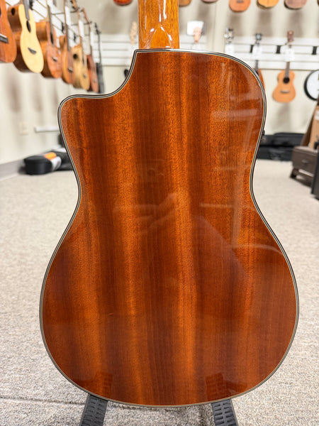 Ohana BK-35GCE Solid Mahogany Electric Baritone Ukulele - Cutaway