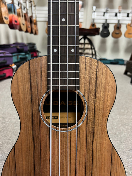 KALA Pacific Walnut Acoustic-Electric U-Bass w/Case - UBASS-PW-FS