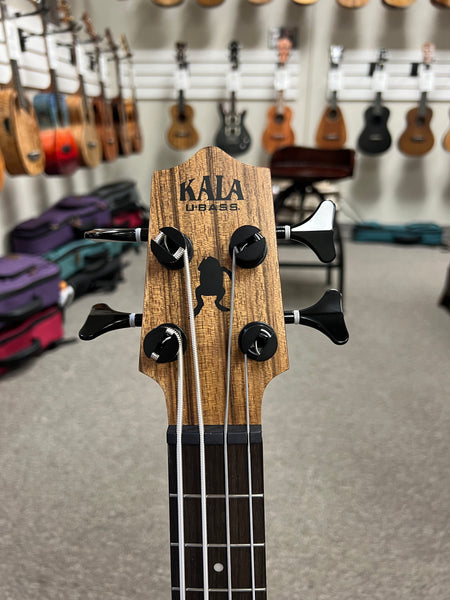 KALA Pacific Walnut Acoustic-Electric U-Bass w/Case - UBASS-PW-FS